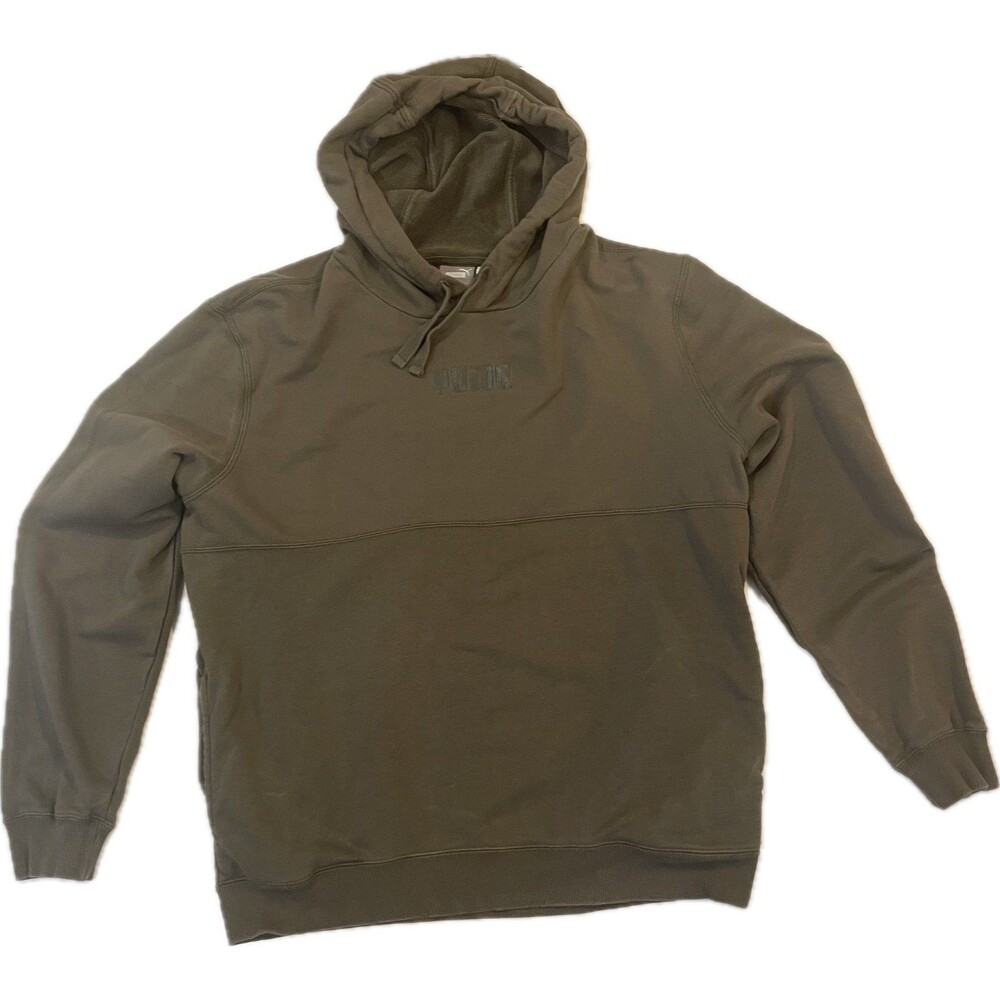 PUMA Modern Basics Hoodie Green Men’s Size M Pullover Sweatshirt 589348
